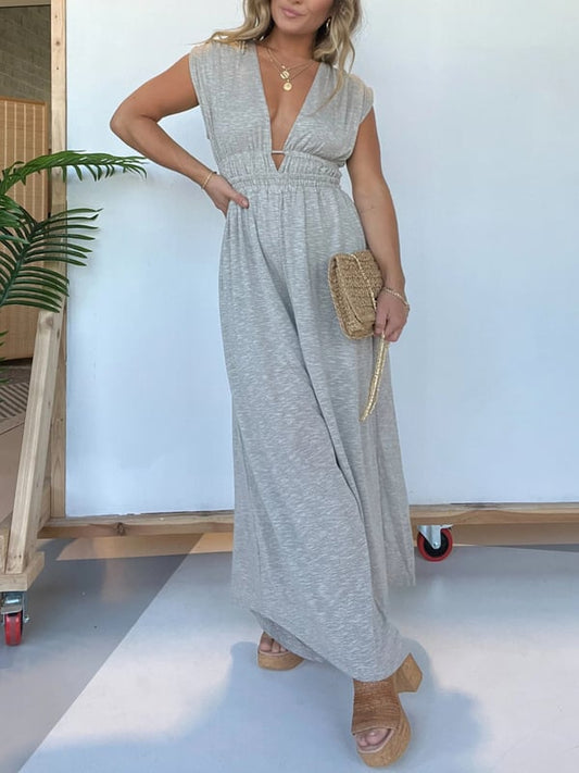 Giulia Hem Jumpsuit with Pockets