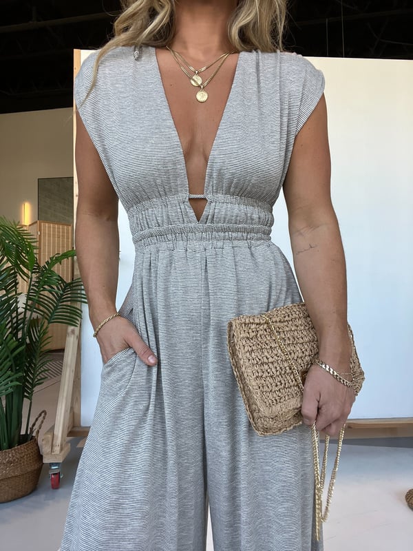 Giulia Hem Jumpsuit with Pockets