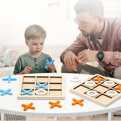 Wooden Tic Tac Toe Kids Puzzle Game