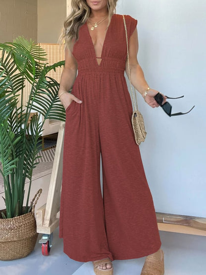 Giulia Hem Jumpsuit with Pockets