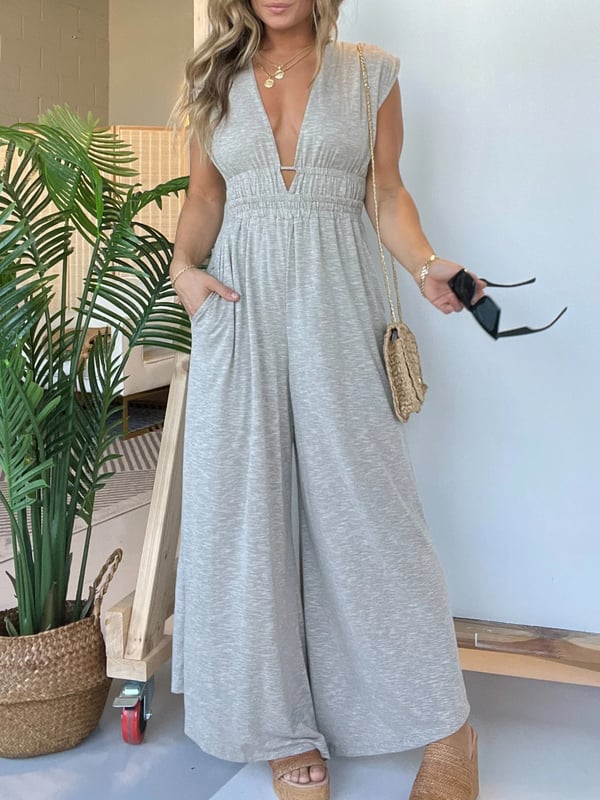 Giulia Hem Jumpsuit with Pockets