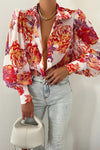 Jane | Floral Blouse with Puff Sleeves for Women