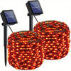 Outdoor Solar Powered Red Fairy Lights
