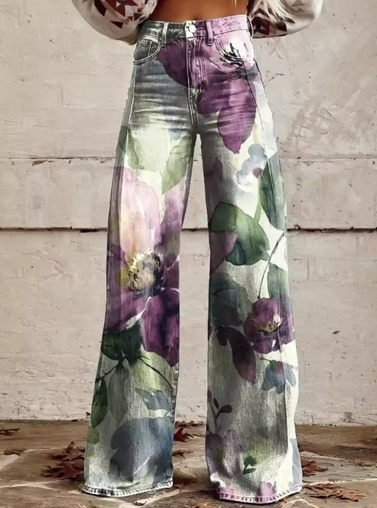 Naomi | Boho Harmony Wide-Leg Pants