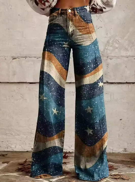 Oriane | Boho Drift Wide-Leg Pants