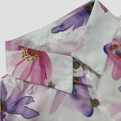 Janette | Floral Button-Down Blouse