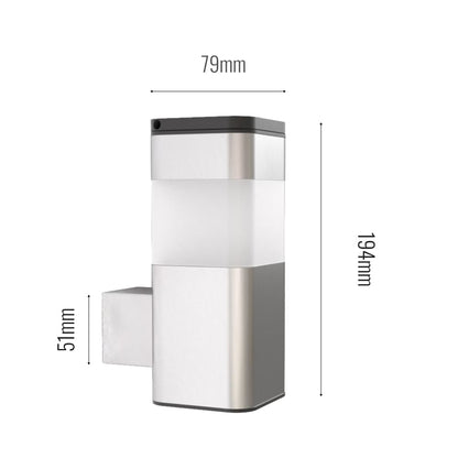 Wall light stainless steel solar outdoor lamp