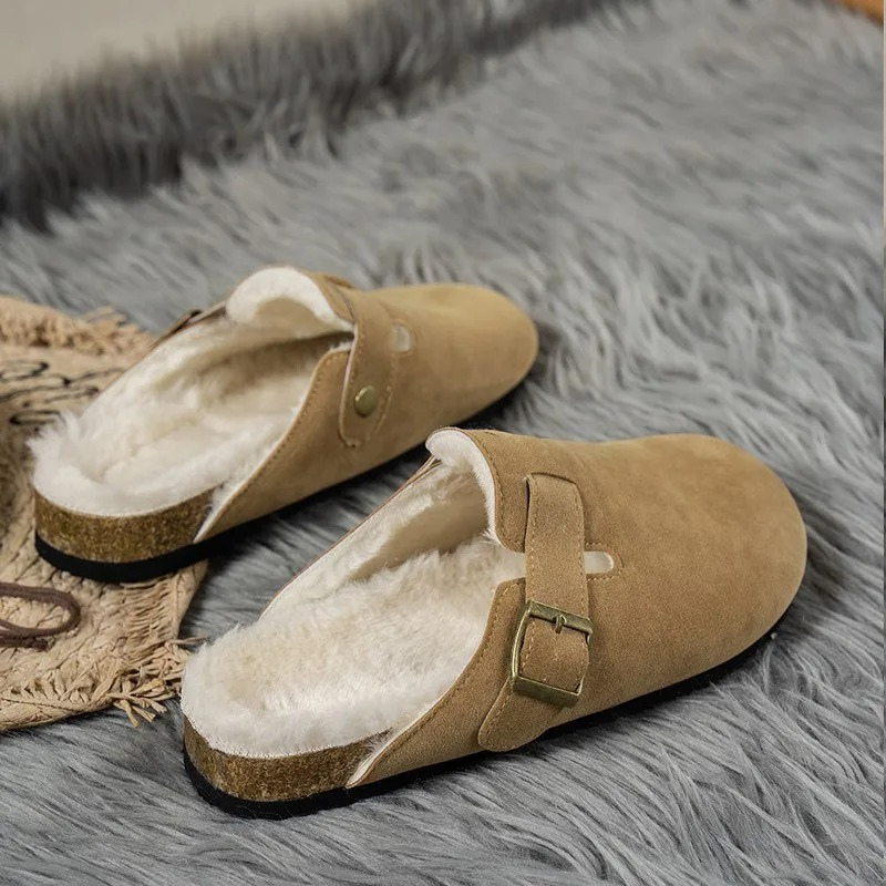 Soft Plush Slipper Clog with Warm Lining