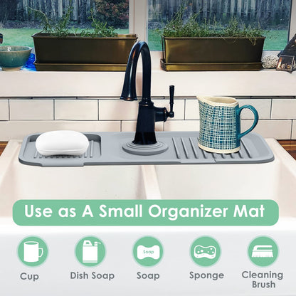 AquaShield Sink Splash Guard | Silicone Splash Guard For Kitchen Sink