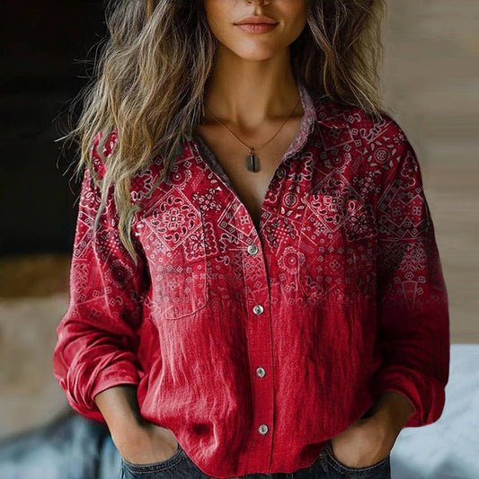 Tate | Casual Printed Blouse