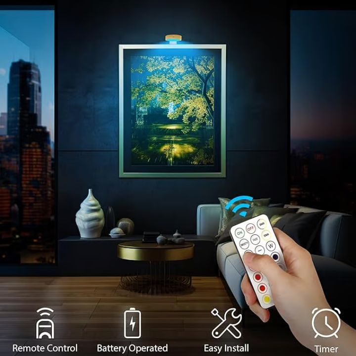 1+1 Free | Magnetic LED Picture Light – Dimmable & Rechargeable