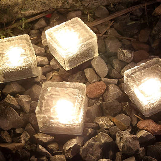 Garden Solar Glass Brick Path Lights