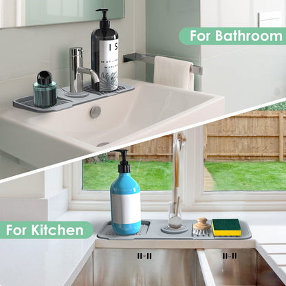 AquaShield Sink Splash Guard | Silicone Splash Guard For Kitchen Sink
