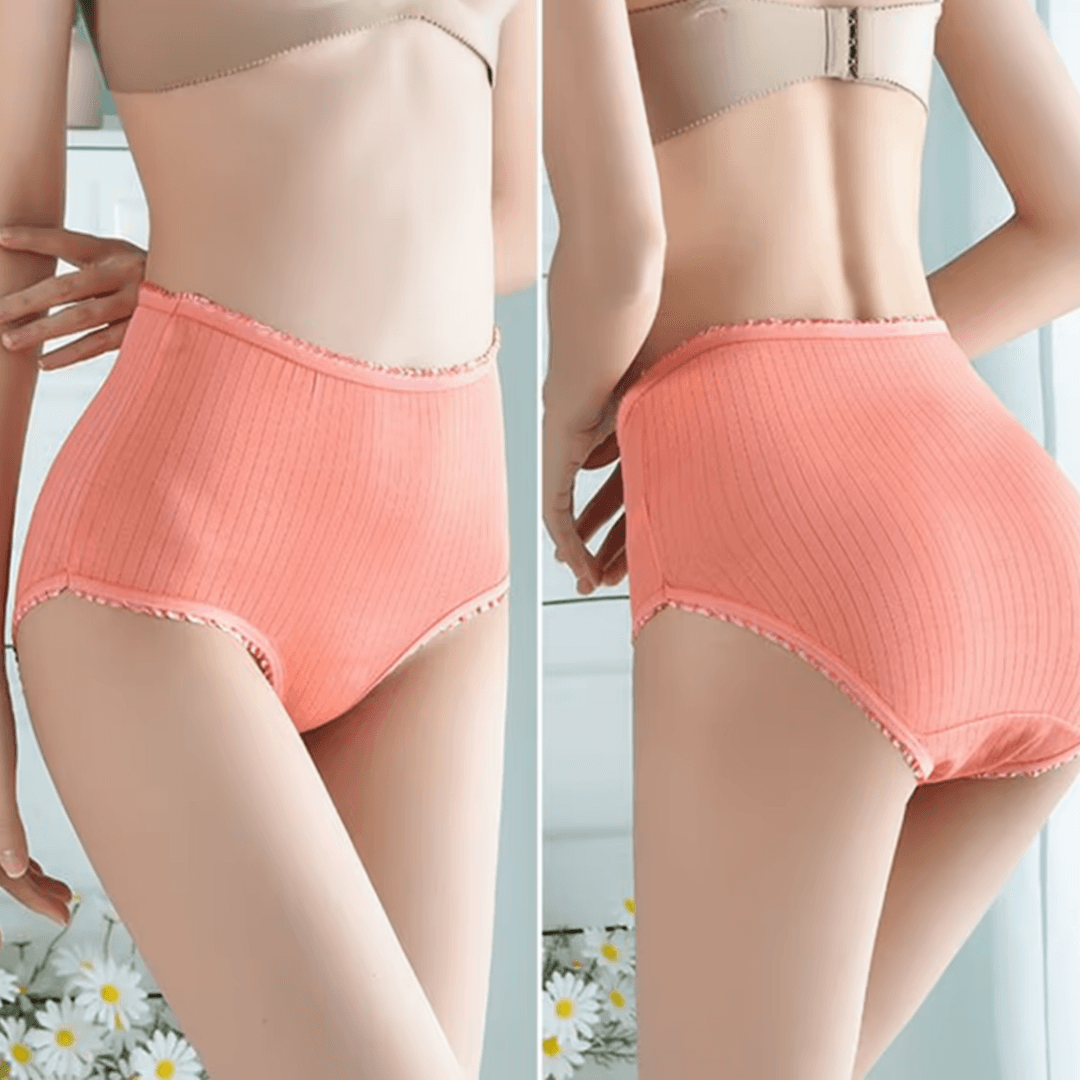 Leak Proof Cotton Briefs Women’s Underwear Set