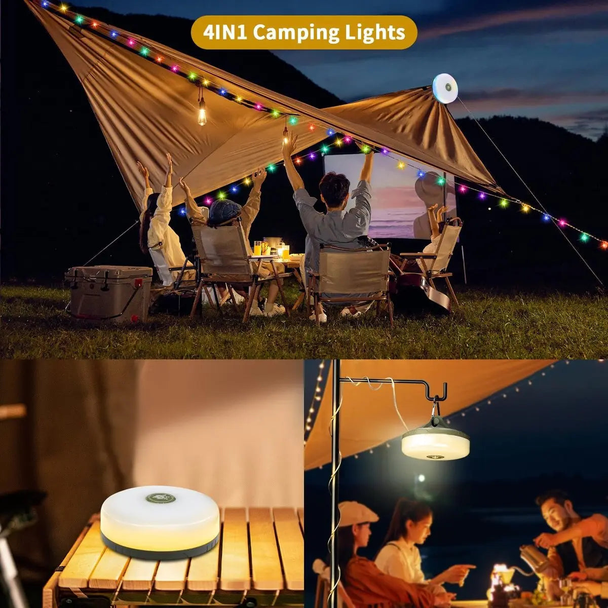 LumiVerse™ - The Ultimate 4-in-1 Camping Companion