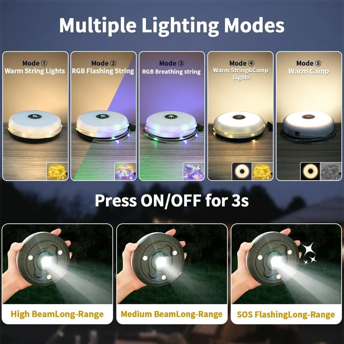 LumiVerse™ - The Ultimate 4-in-1 Camping Companion
