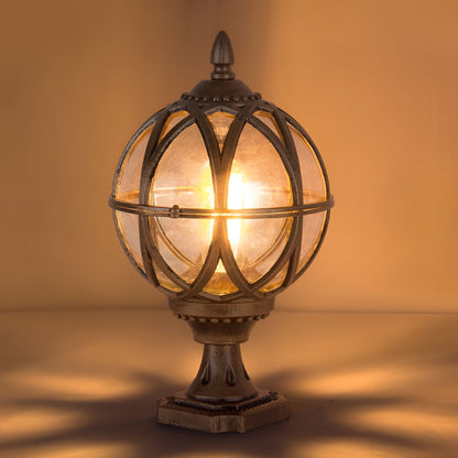 Outdoor Wall Light Vintage Glass Lantern