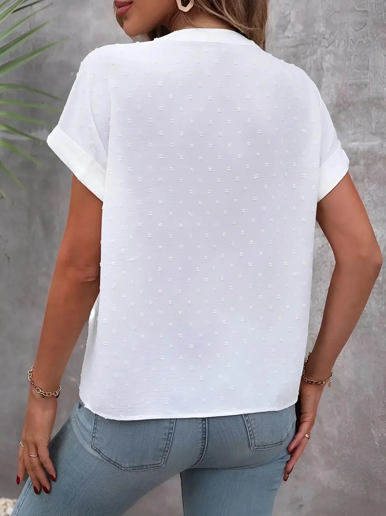 Adora | Stylish Dot Button-Down Top