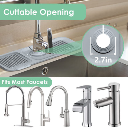 AquaShield Sink Splash Guard | Silicone Splash Guard For Kitchen Sink