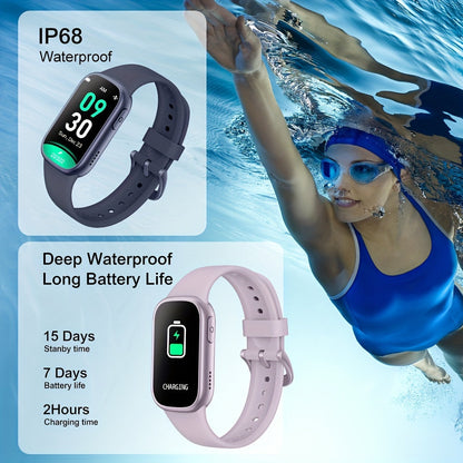 Smartwatch Waterproof Silicone Fitness Tracker