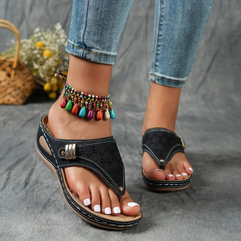 Malina OrthoSole Supportive Classic Sandal - Orthopedic Support and Relief, Comfort
