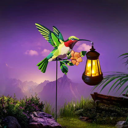 Outdoor Solar Lights with Santa Lanterns