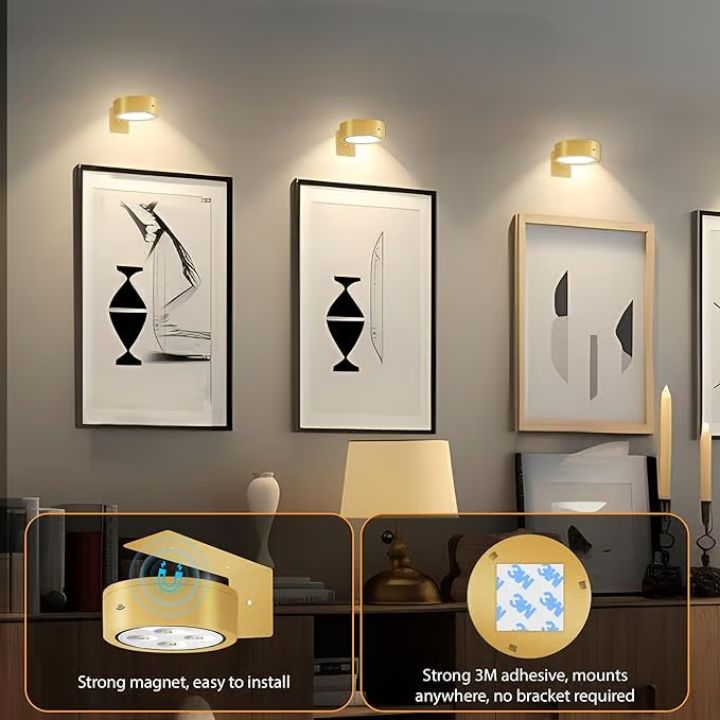 1+1 Free | Magnetic LED Picture Light – Dimmable & Rechargeable