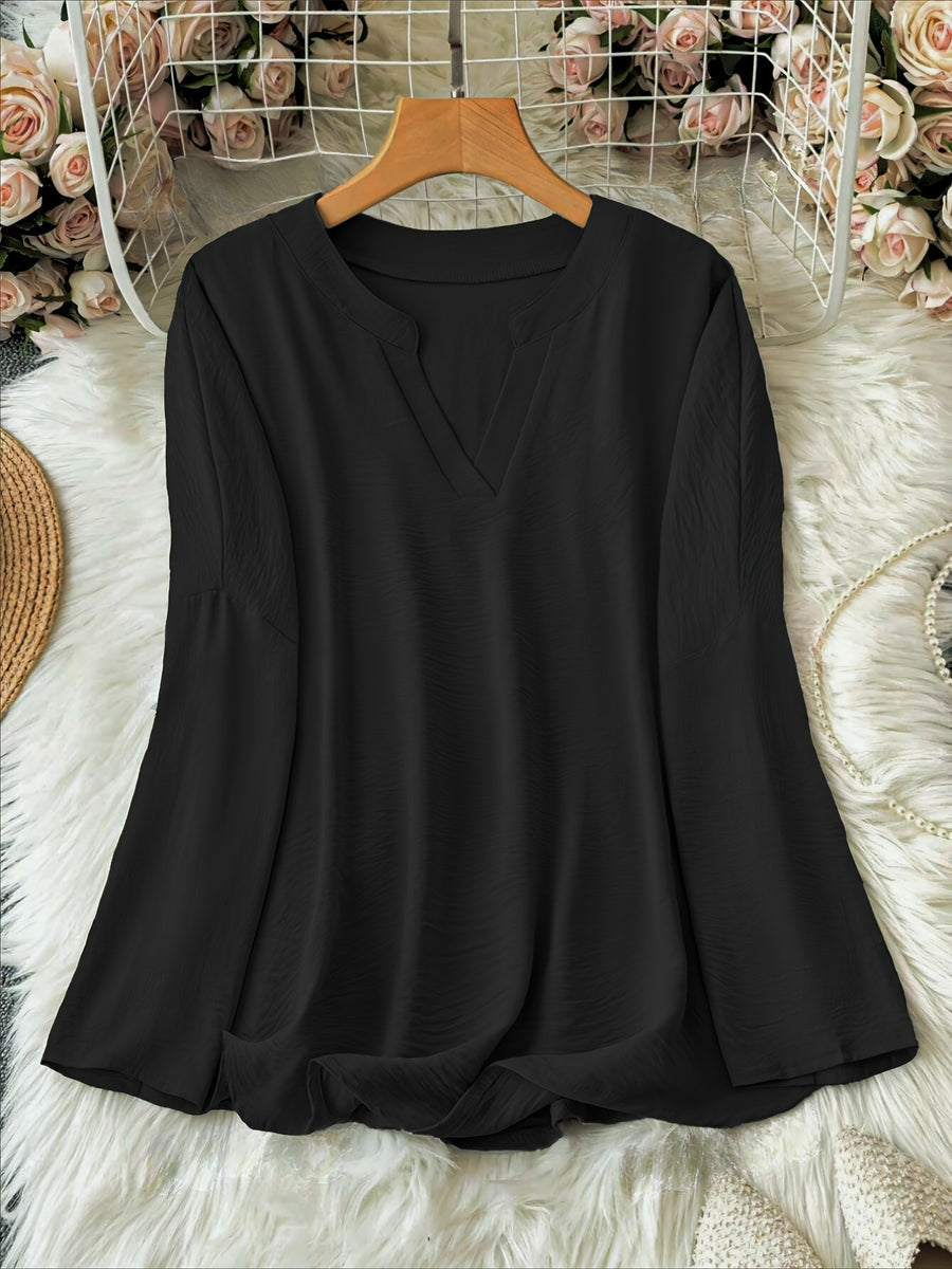 Vianca | Classic Long Sleeve V-Neck Top
