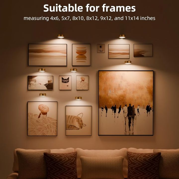 1+1 Free | Magnetic LED Picture Light – Dimmable & Rechargeable