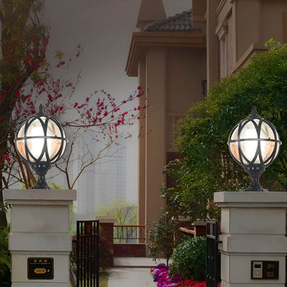 Outdoor Wall Light Vintage Glass Lantern