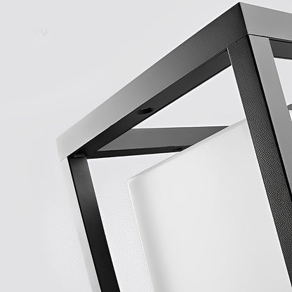 Outdoor Solar LED Lantern Light Black Aluminium