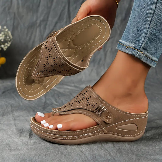 Malina OrthoSole Supportive Classic Sandal - Orthopedic Support and Relief, Comfort