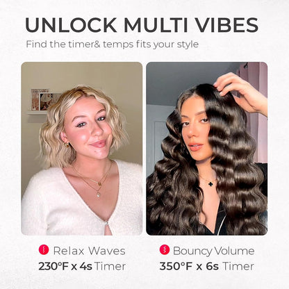 WaveCurl Elite - Effortless Beach Waves in 3 Minutes Flat