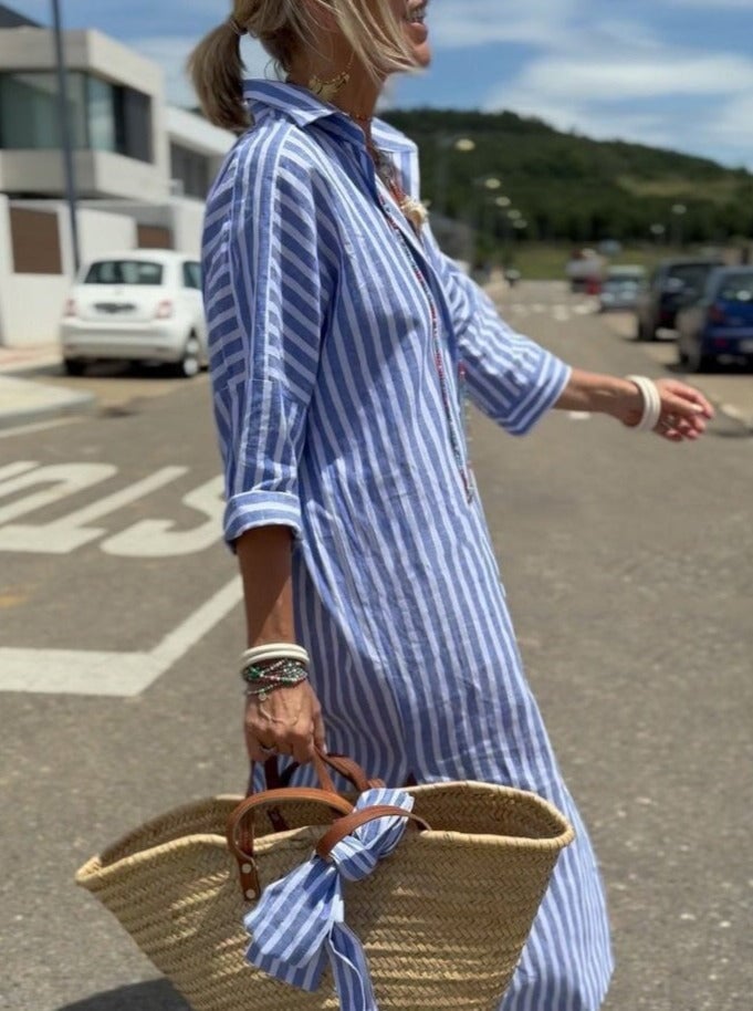 Veronica Classic Striped Shirt