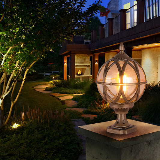 Outdoor Wall Light Vintage Glass Lantern