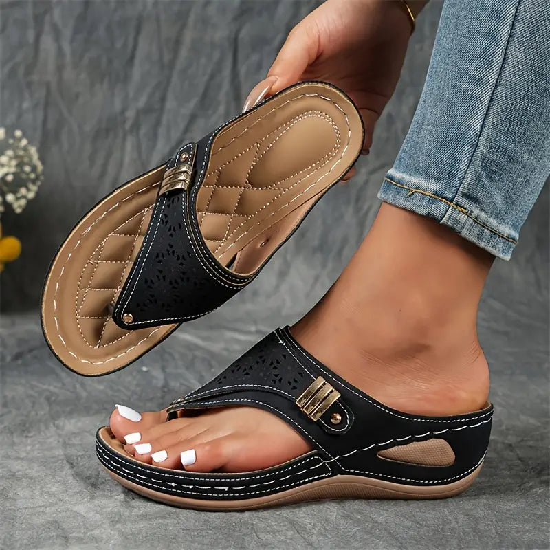 Malina OrthoSole Supportive Classic Sandal - Orthopedic Support and Relief, Comfort