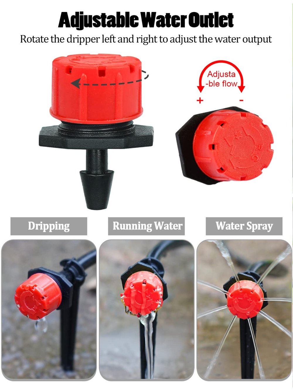 Adjustable Irrigation Drippers for Precise Plant Care (50+50 FREE)