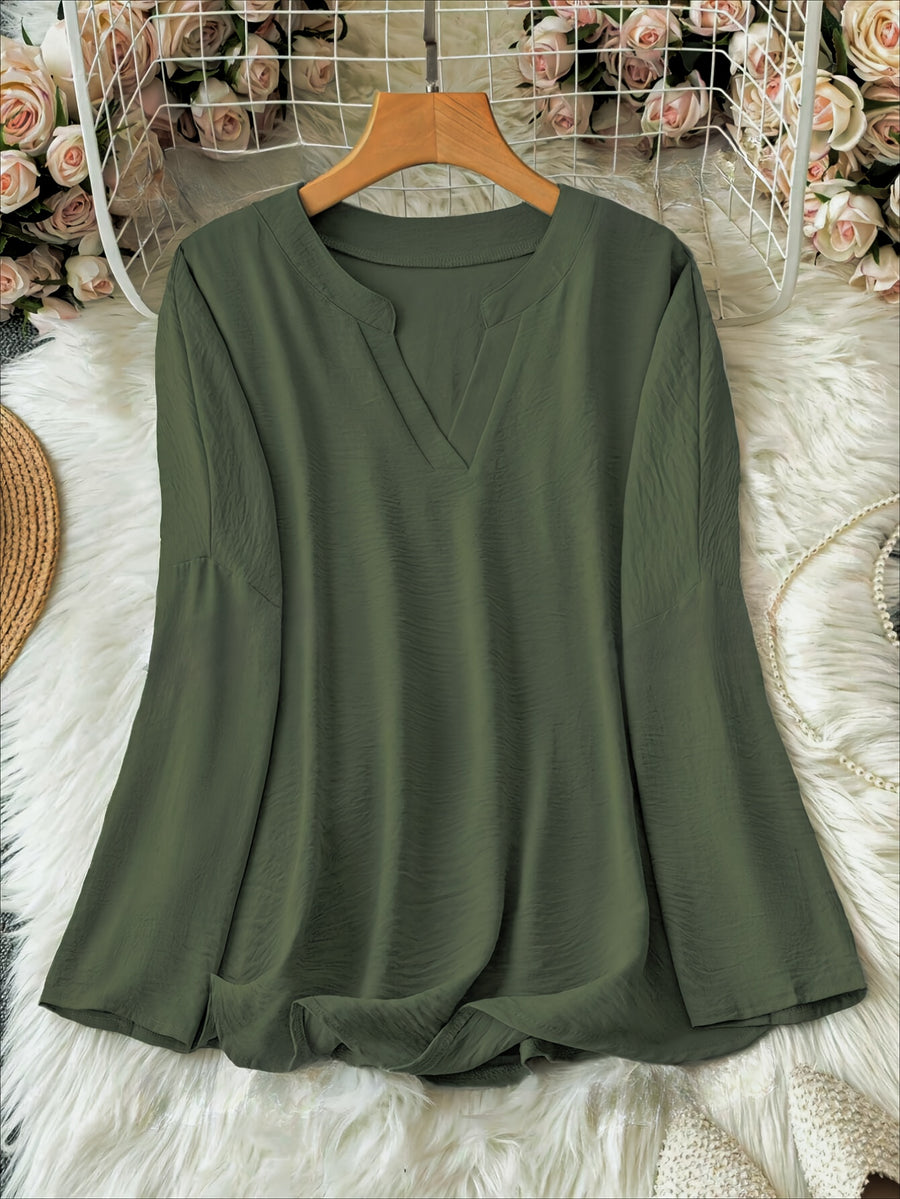 Vianca | Classic Long Sleeve V-Neck Top