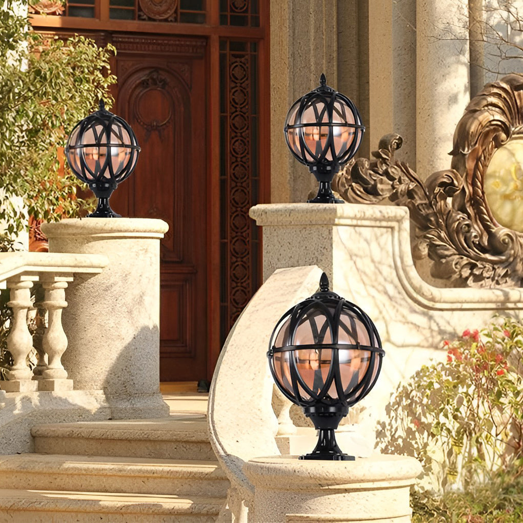 Outdoor Wall Light Vintage Glass Lantern