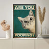 QuirkyStare Cat Canvas
