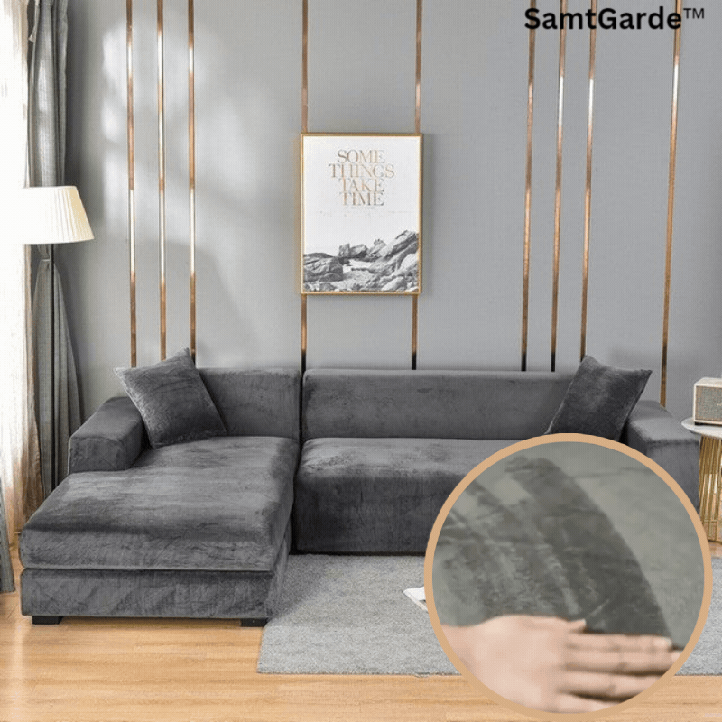 Elastic Sofa Cover Made of Velvet