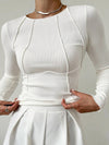 CASSIE I ELEGANT LONG-SLEEVED TOP