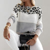 Lauren | Leopard Print Knit Sweater for Women