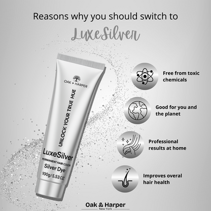 LuxeSilver Hair Color - Professional Results at Home