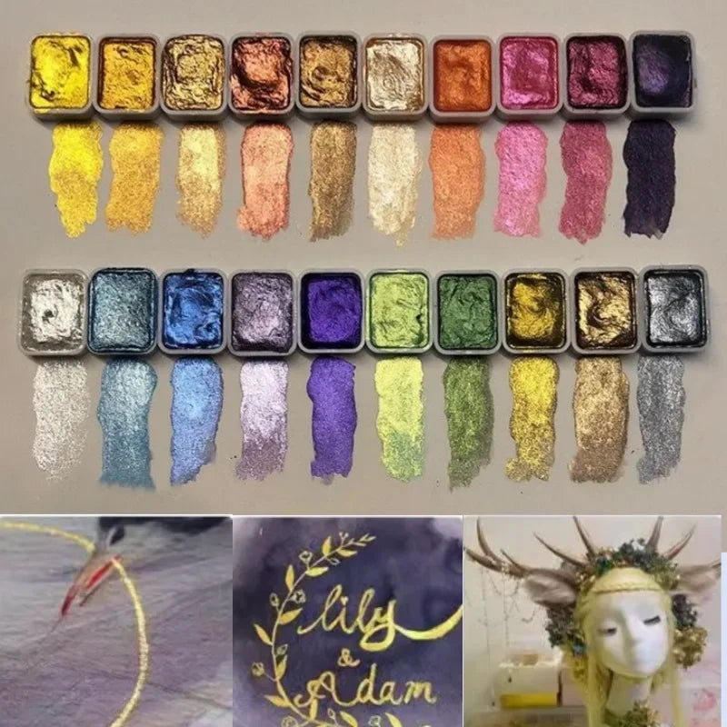 Kolorful Powder Mineral Pearl Pigment Art Watercolor