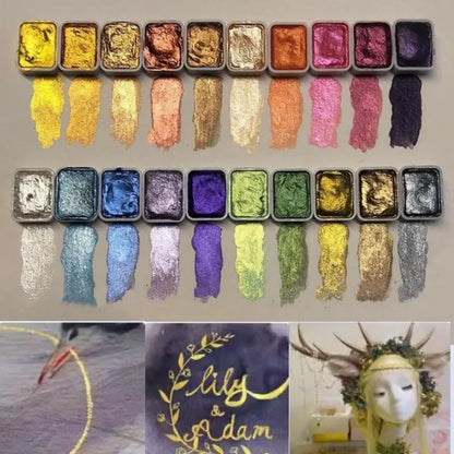 Kolorful Powder Mineral Pearl Pigment Art Watercolor