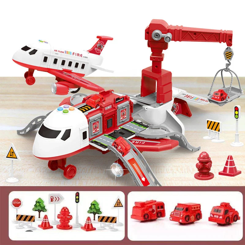 Kids Airport Playset Toy Vehicle Set