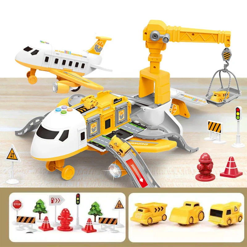 Kids Airport Playset Toy Vehicle Set