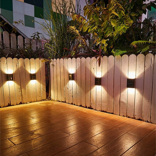 Outdoor Solar Wall Light for Garden Fences