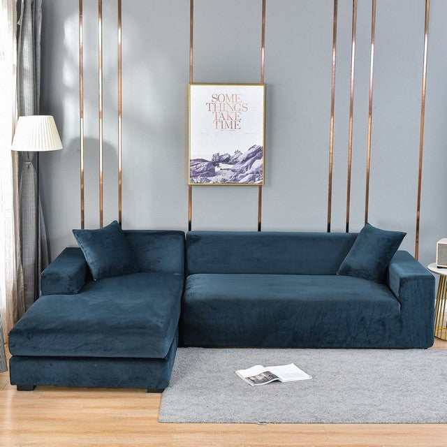 Elastic Sofa Cover Made of Velvet